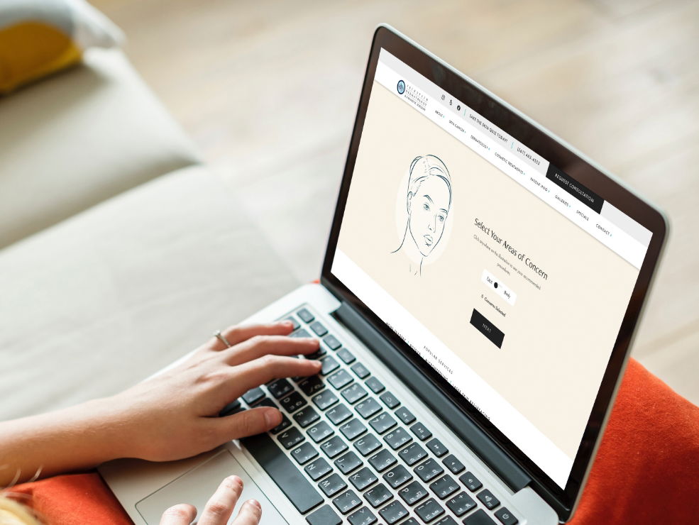 homepage skinquiz desktop | Feinstein Dermatology homepage skinquiz desktop