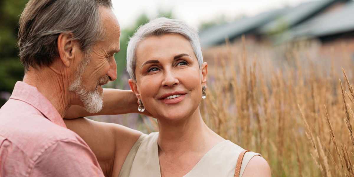 Older Female with Beautiful Skin
